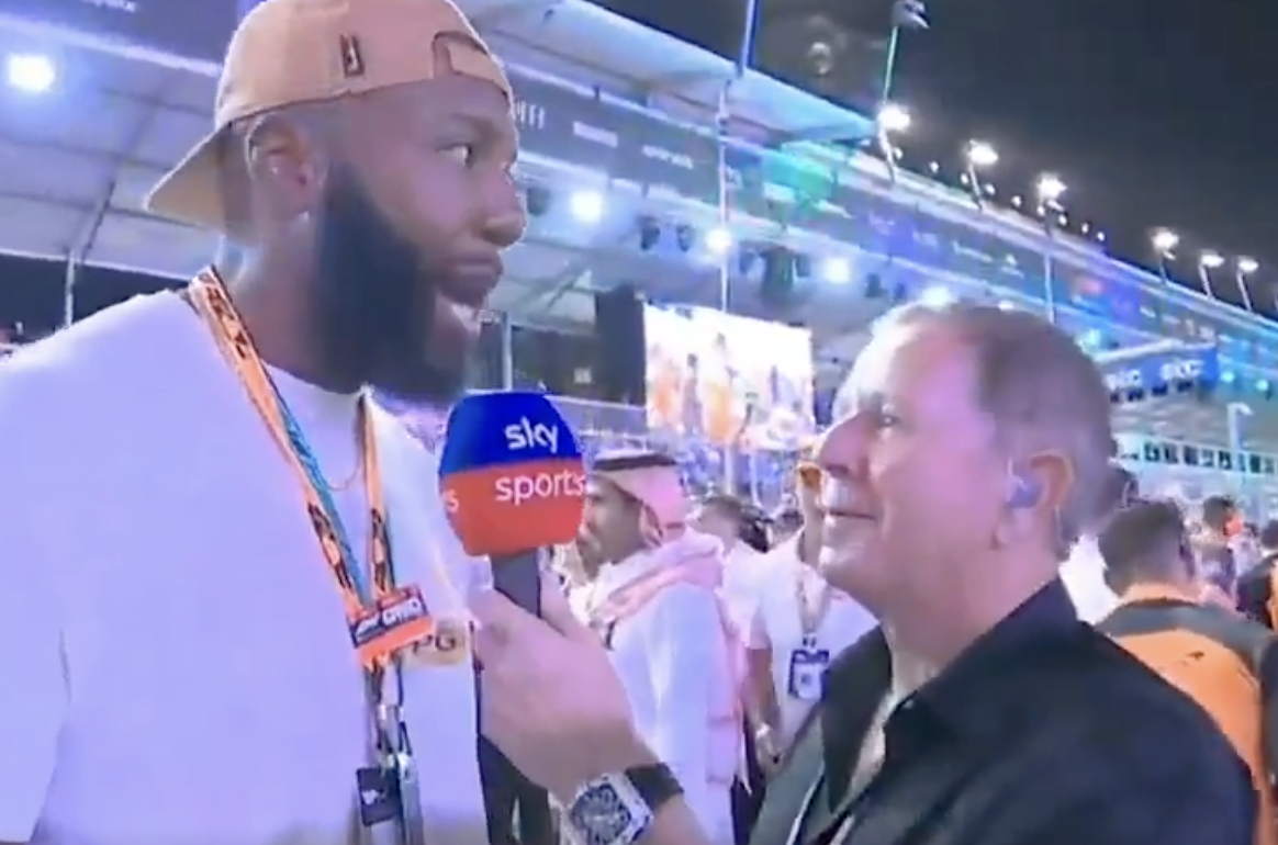 Martin Brundle forced to cut F1 interview short after Russell Okung breaks  Sky Sports rule
