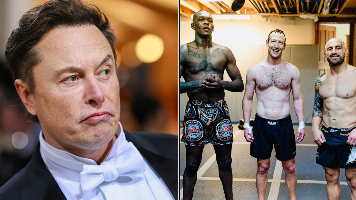 Mark Zuckerberg  Elon Musk : Mark Zuckerberg, ripped & toned, trains  furiously for speculated cage fight with Elon Musk