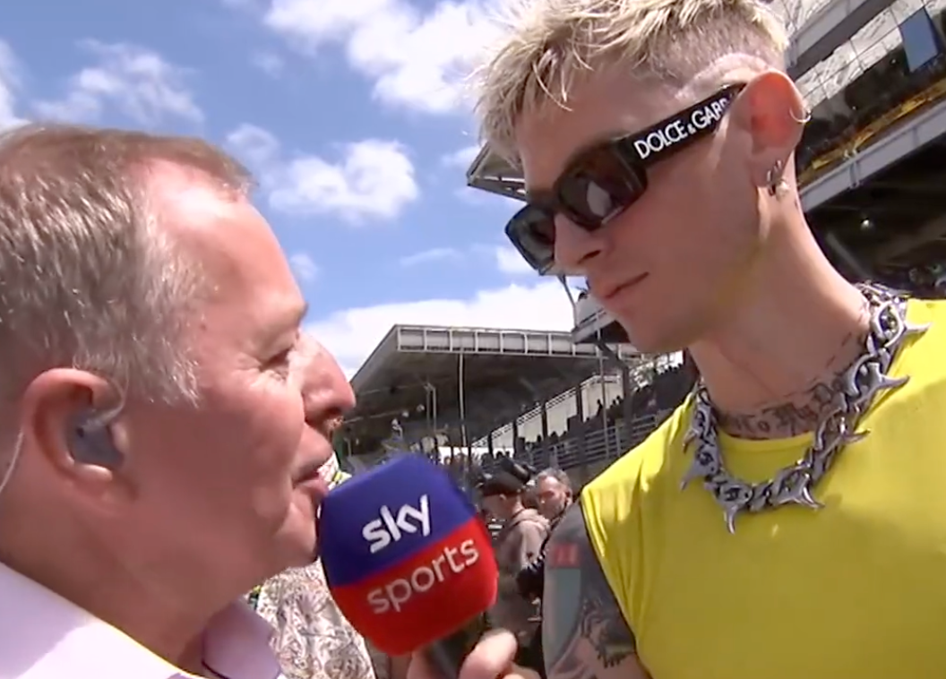 Machine Gun Kelly Responds to Criticism of F1 Grand Prix Interview