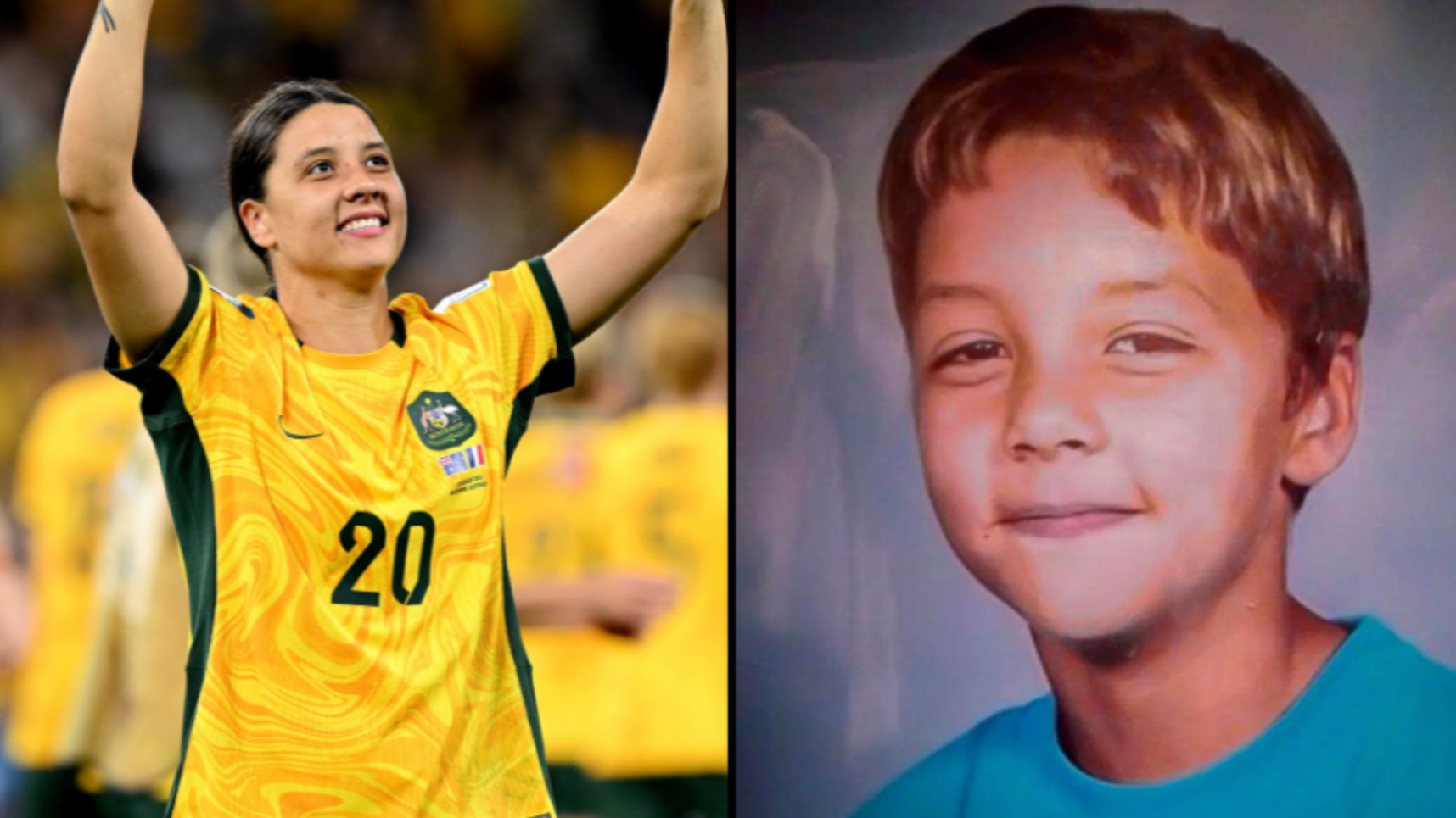 Women's World Cup: Matildas star Sam Kerr gives young fan her shirt in  touching scenes