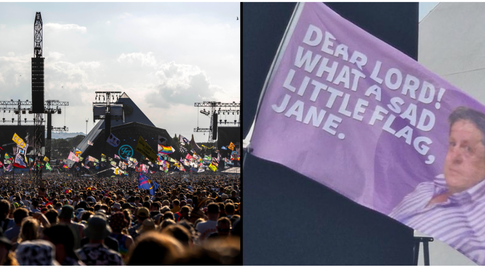 funny festival flags