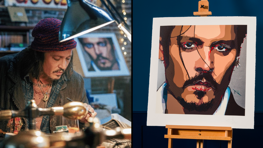 Johnny Depp creates debut self-portrait in 'dark' and 'confusing' time