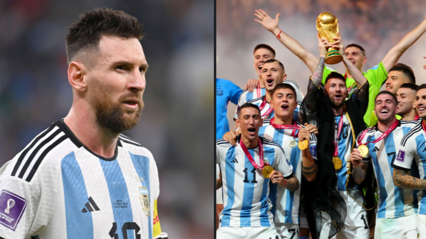 Close up of Lionel Messi Argentina National football team jersey Stock  Photo - Alamy