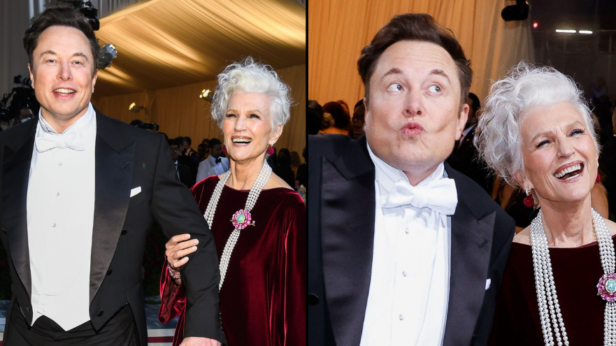 People Are Loving Elon Musk's Mum After He Brought Her As Date To Met Gala - Vimarsana News
