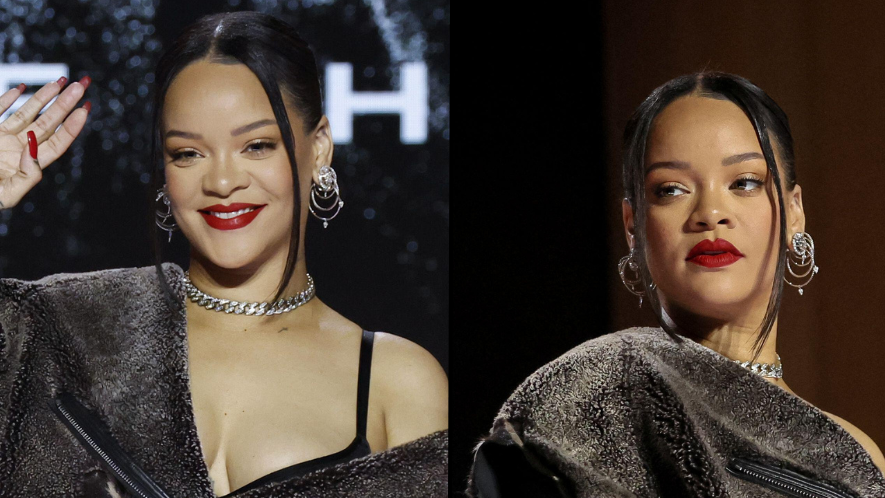 Rihanna's viral Halftime Show lipstick may be the reddest red ever