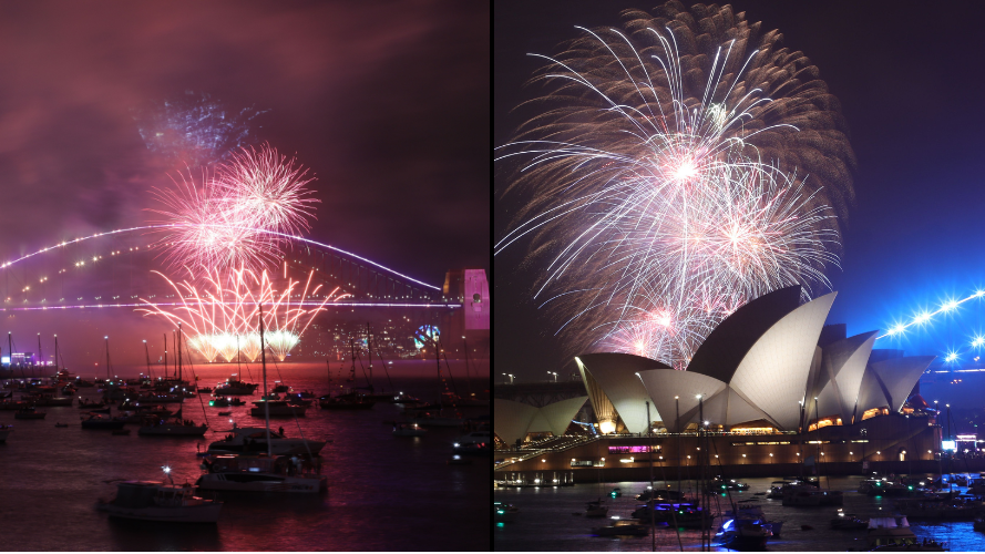 Sydney do New Year's Eve fireworks display at 9pm for people who