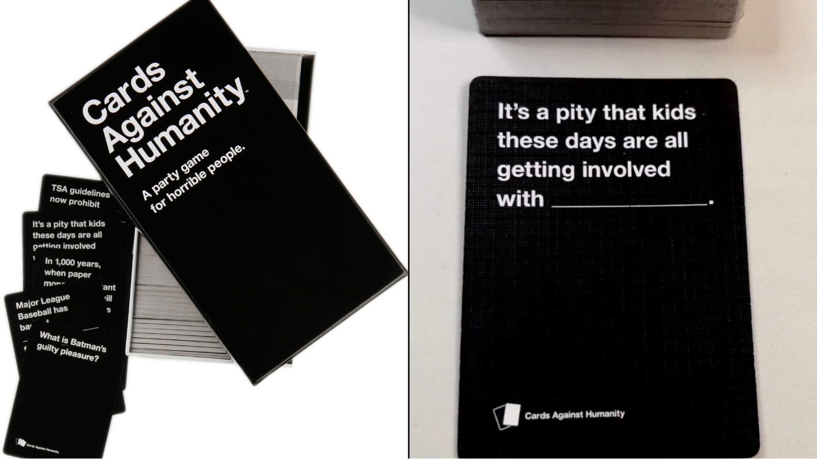 Cards Against Humanity is free to download and use as family game