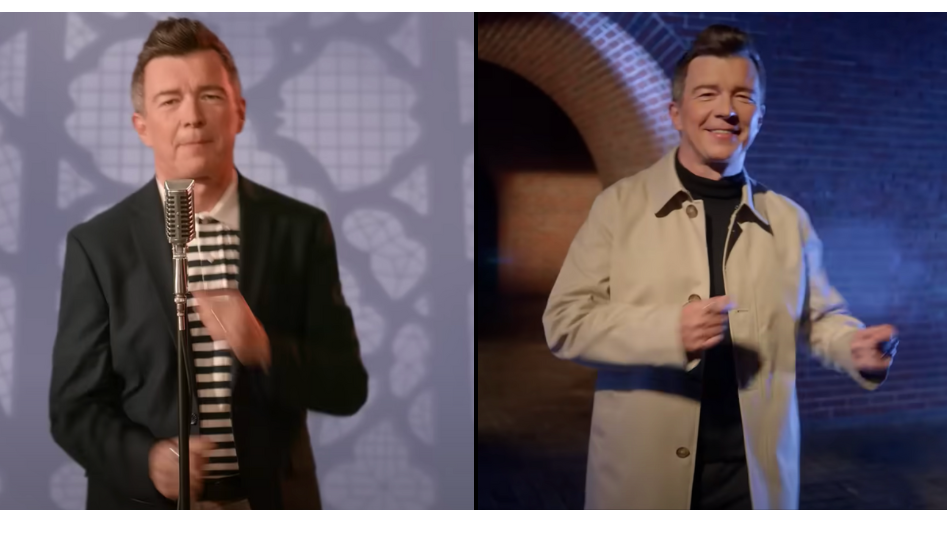 Rick Astley has recreated his 1987 'Never Gonna Give You Up' music