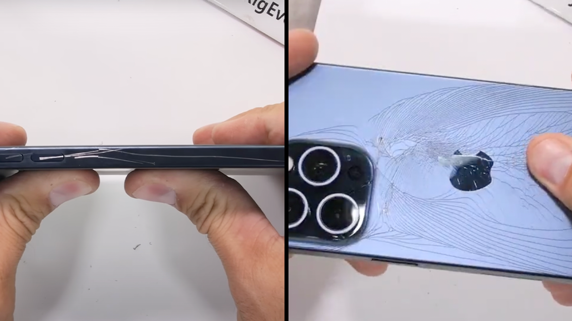 Titanium iPhone 15 Pro Max fails durability test (video