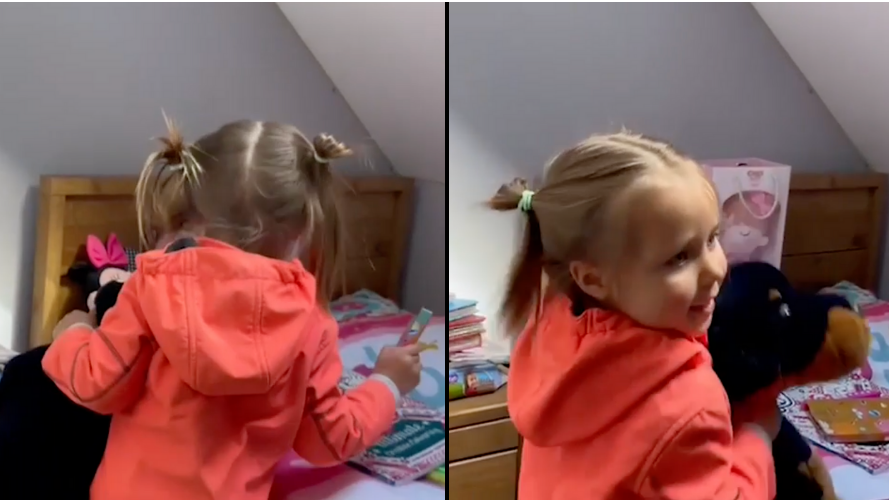 Heartwarming Moment 3-Year-Old Ukrainian Refugee Sees Her New Room And Toys In UK - Vimarsana News