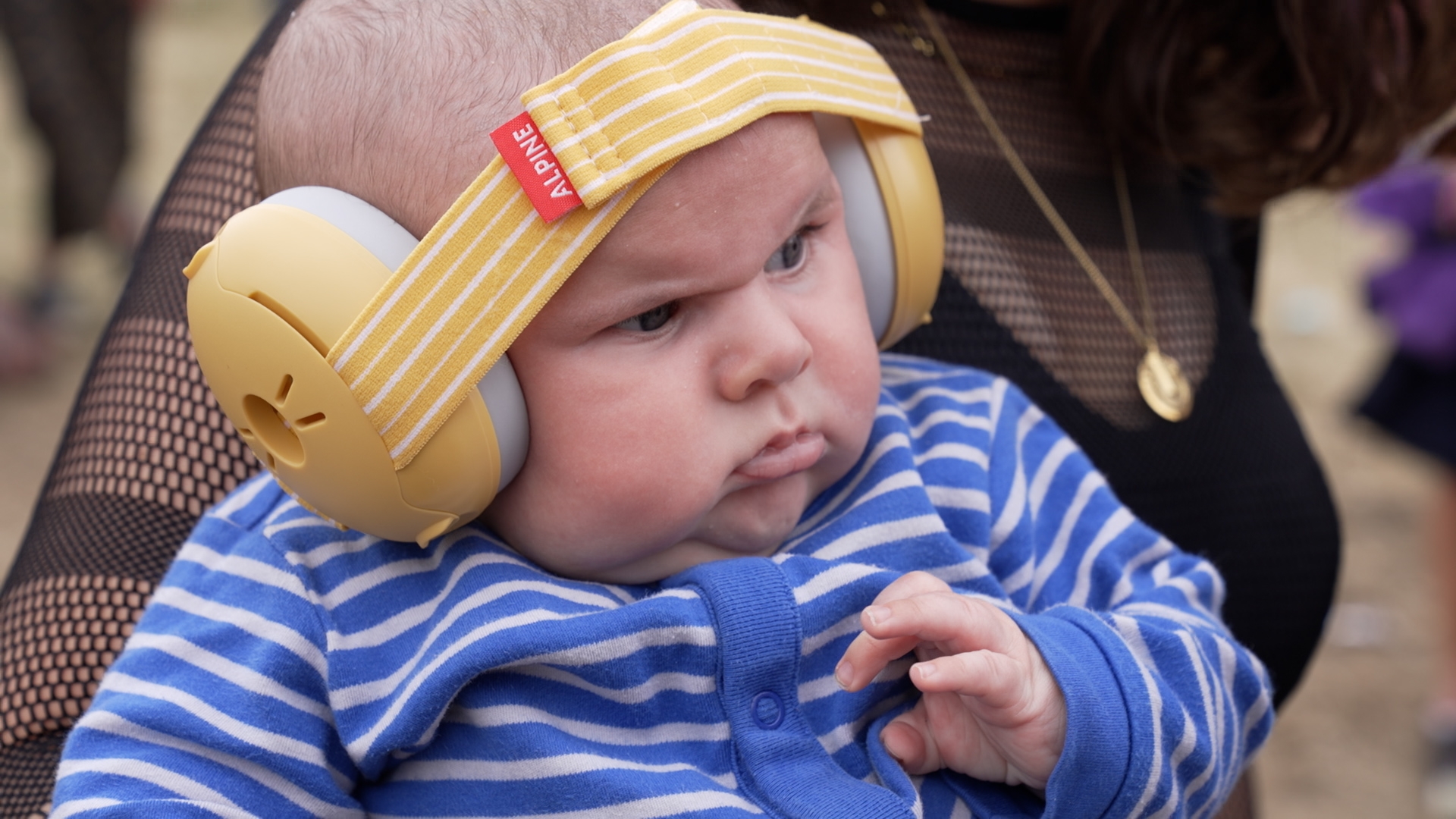 10-week-old baby steals the show at Annie Mac's Glastonbury set