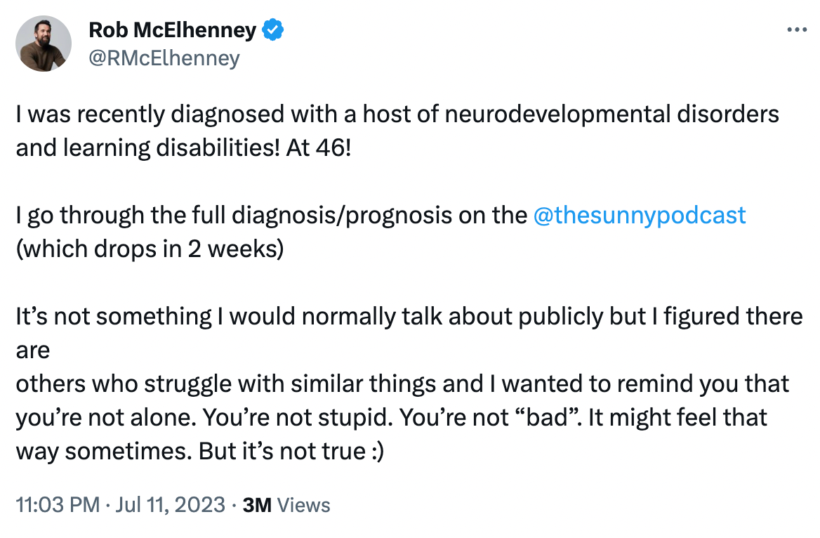 Rob McElhenney of 'It's Always Sunny in Philadelphia' diagnosed with  neurodevelopmental disorders and learning disabilities