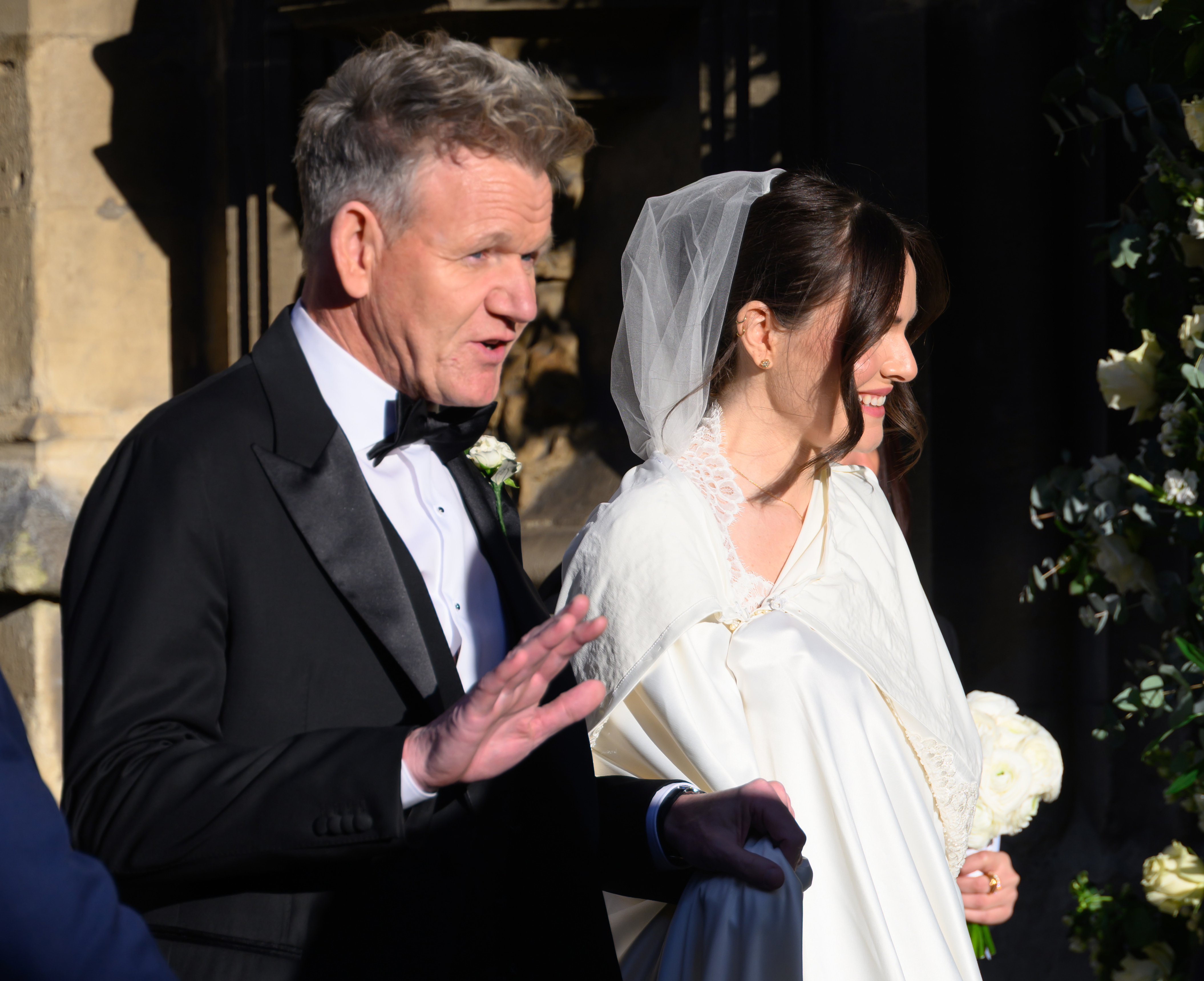 True reason' Holly Ramsay hid her wedding dress with cloak ...