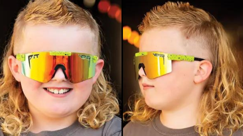 8-year-old boy wins USA mullet championship for his iconic hairdo - Vimarsana News