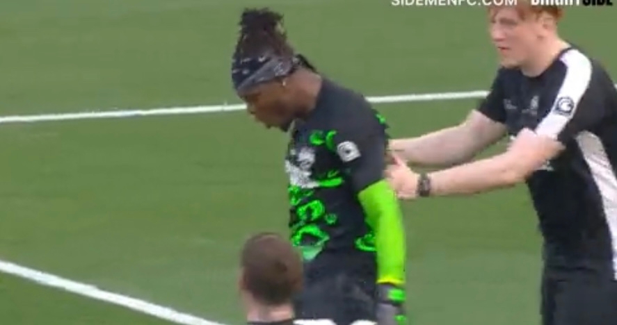 IShowSpeed mocked by KSI and called 'IShowMeat' after  wardrobe  malfunction ahead of Sidemen Charity Match