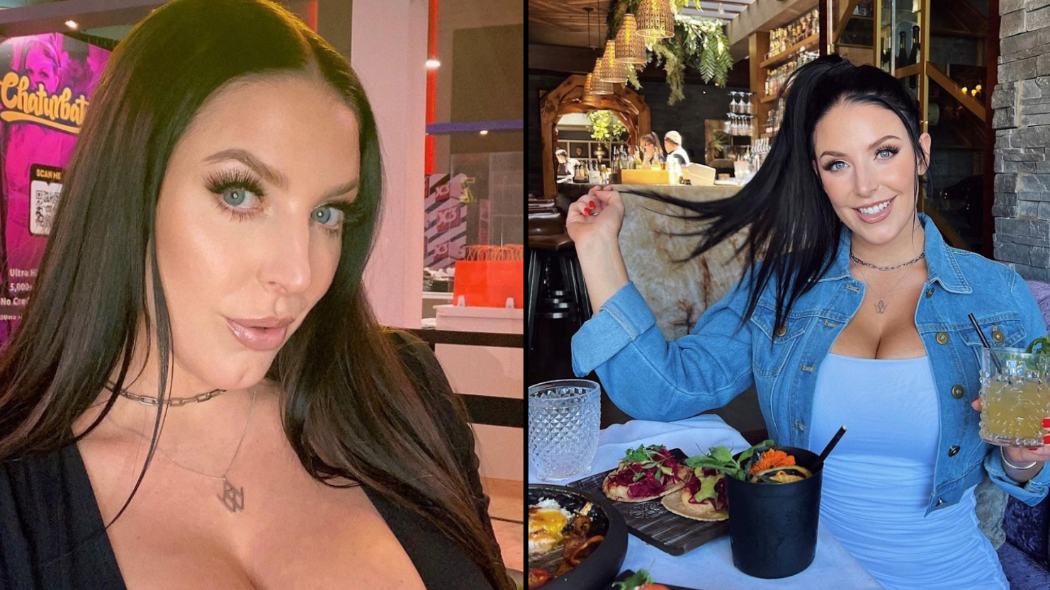 Angela White realised she had sex with twins at different times after they  both appeared on cam