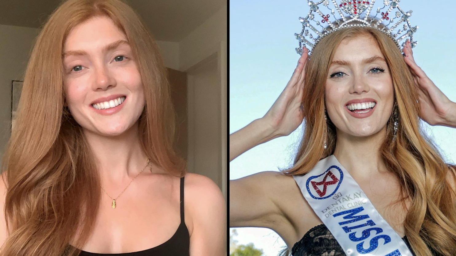 Woman wins world's first make-up-free beauty pageant