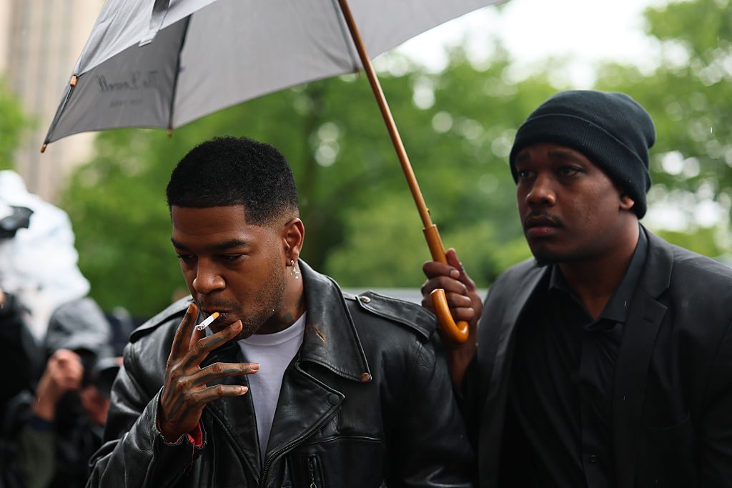 Cudi claimed that Diddy had his Porsche set on fire (Michael M. Santiago/Getty Images)