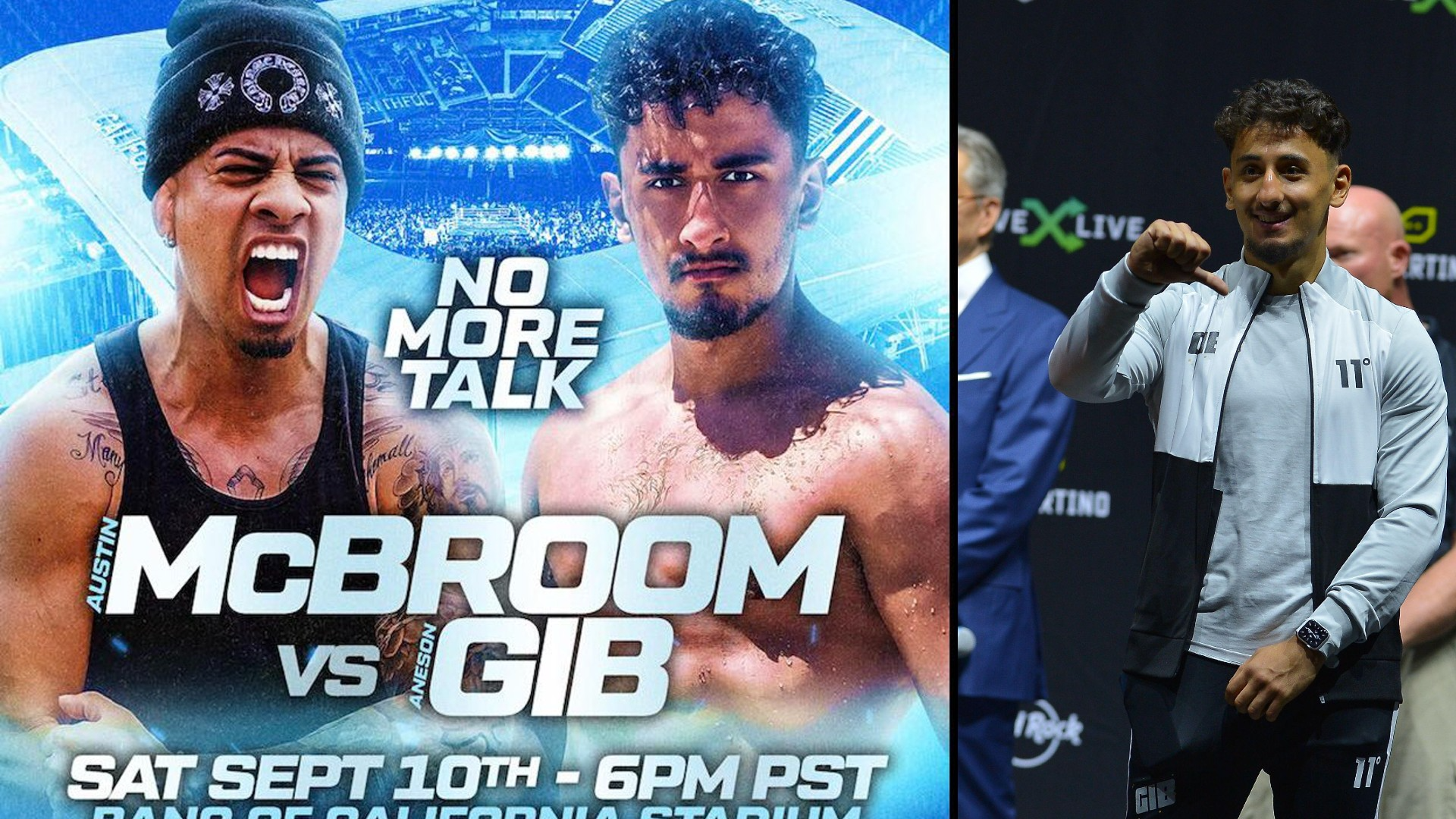 Austin McBroom vs Gib fight date, UK time, undercard and how to stream