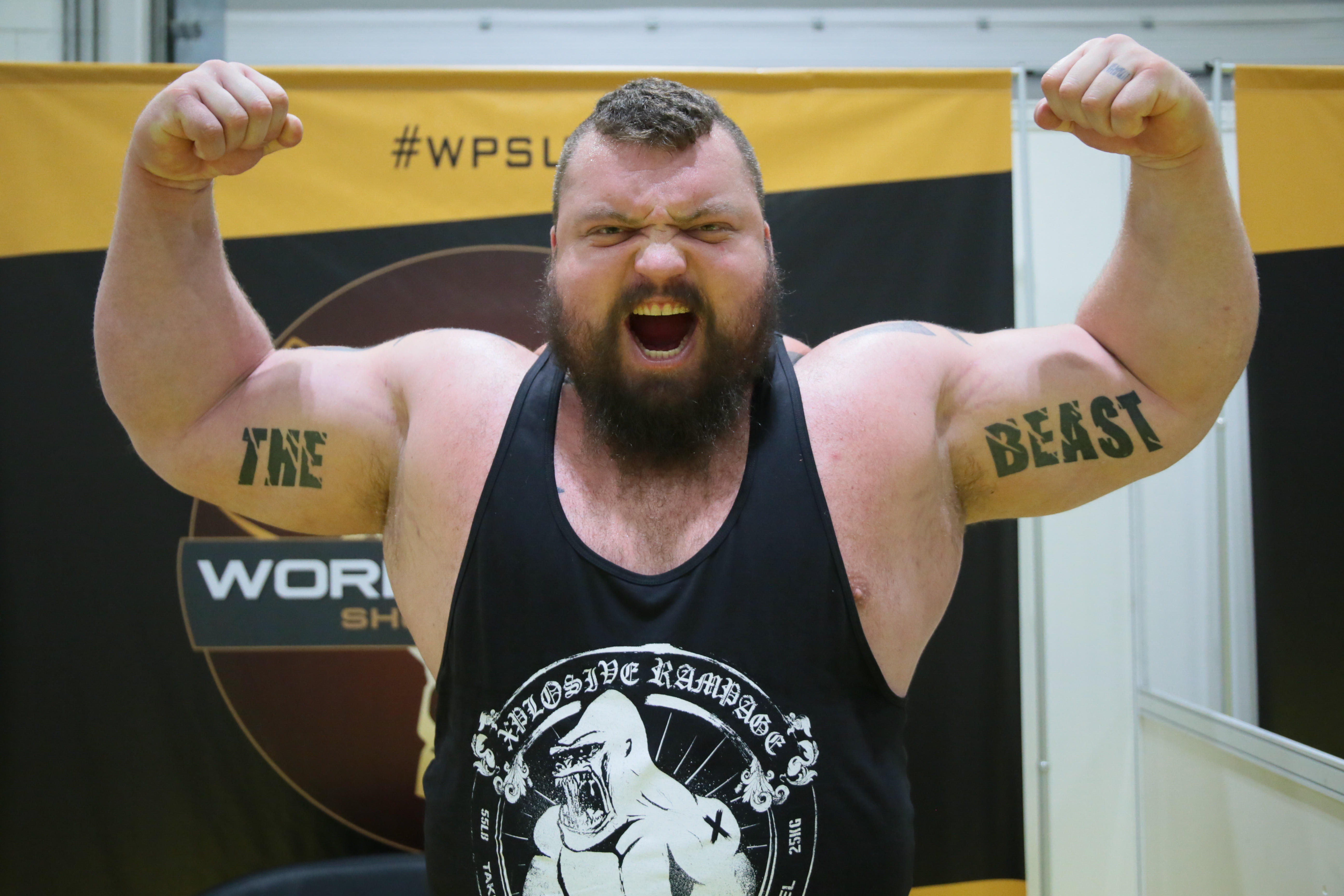 Hafthor Bjornsson and Eddie Hall take inspiration from Jake Paul as loser  must get tattoo with The Beast calling Thor a shouse for refusing 1m  charity wager  talkSPORT