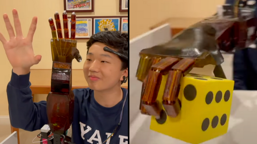 Student invents genius kitchen gadget to help people with 1 arm