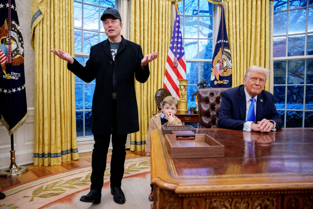 Musk recently wore a T-shirt to the Oval Office (Andrew Harnik/Getty Images)