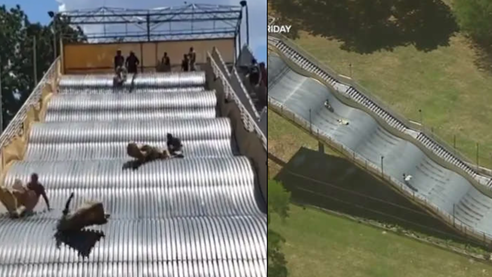 Giant slide that was shut down due to major design error reopens with