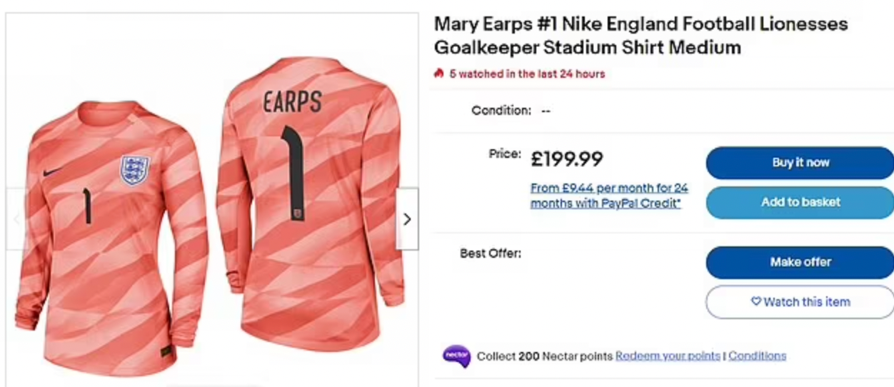 Mary Earps 1-0 Nike: England goalkeeper shirts to be sold after fan backlash