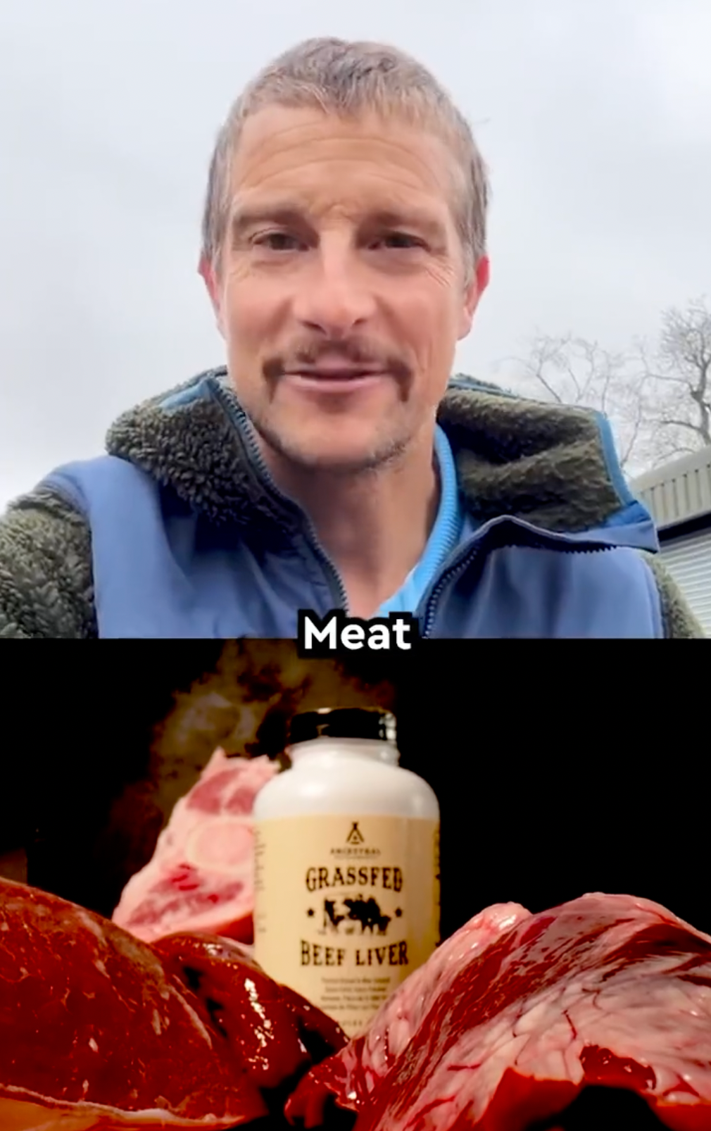 Bear Grylls Gave Up Veganism for Butter and Liver