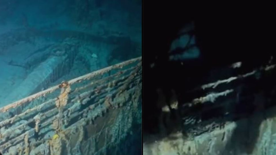 Titanic Explorers Lose Light As They Search Through Wreck In Terrifying New  Footage