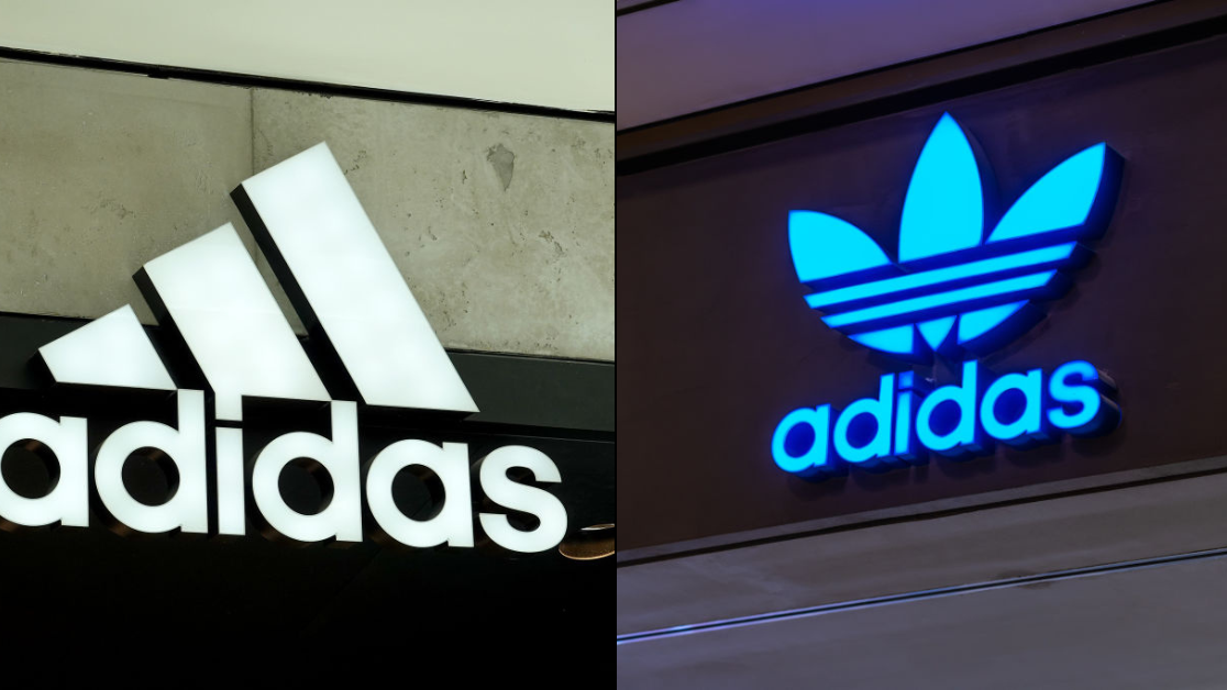 Adidas logo in text online