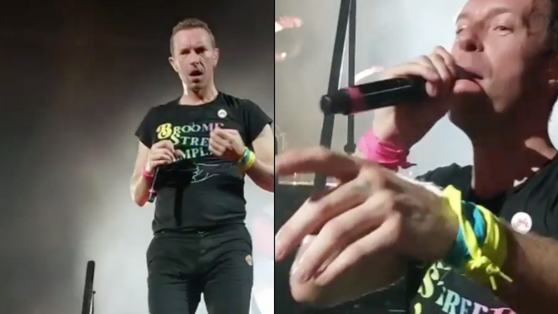 Chris Martin shows off new heart tattoo on his middle finger on bike ride  in Malibu but is it a tribute to girlfriend Dakota Johnson  The Sun