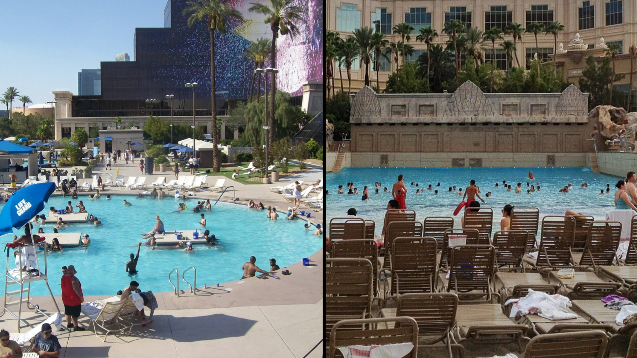 Poolside at the MGM Grand, Las Vegas - Liquid Blue Band