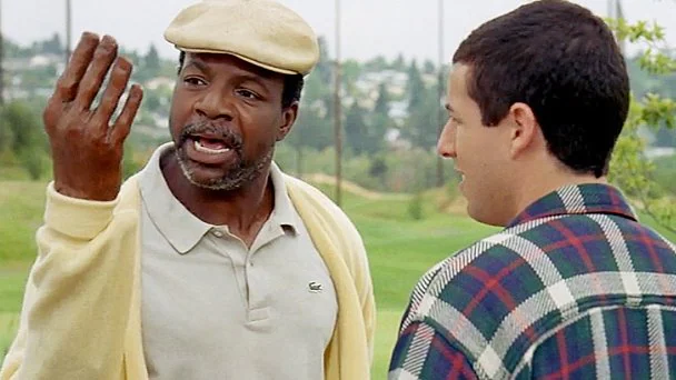Adam Sandler and Carl Weathers Autographed 17x11 Happy Gilmore Photo –