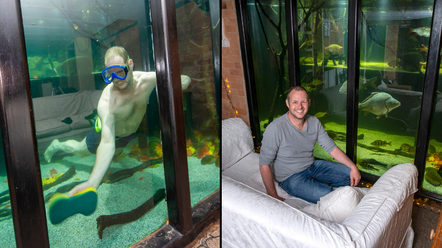 Man Who Claims To Own Biggest Fish Tank In UK Doesn't Regret How
