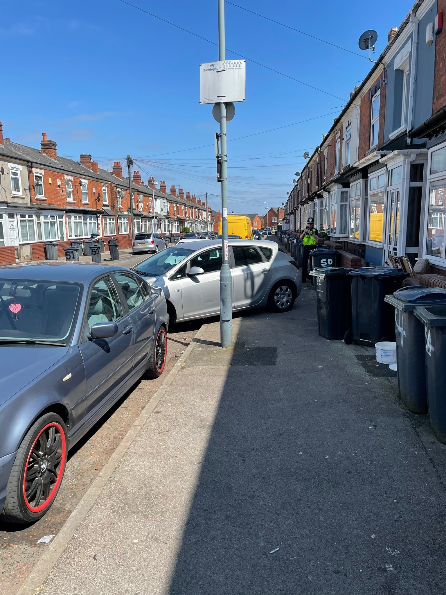 Police said this was the worst example of bad parking they saw on the day. Credit: Twitter/@SohoRoadWMP