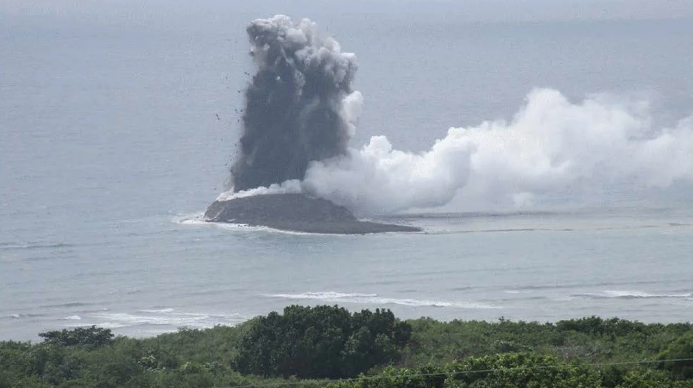 World's newest island has emerged after an underwater volcanic