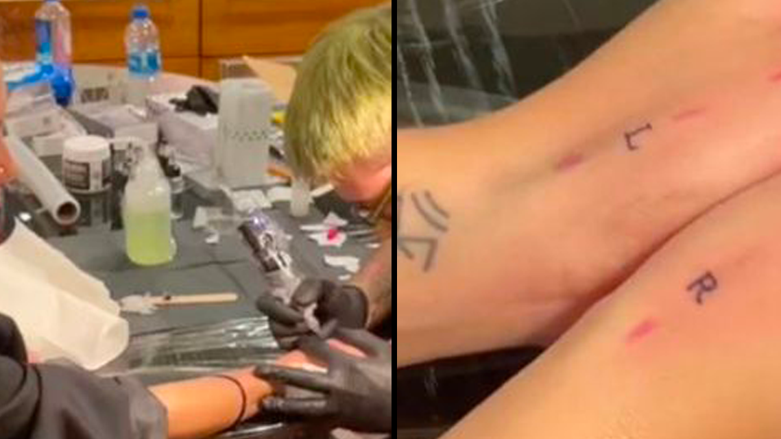 Dyslexic teenager got left and right hand tattoos so she can learn how  to drive  Mirror Online