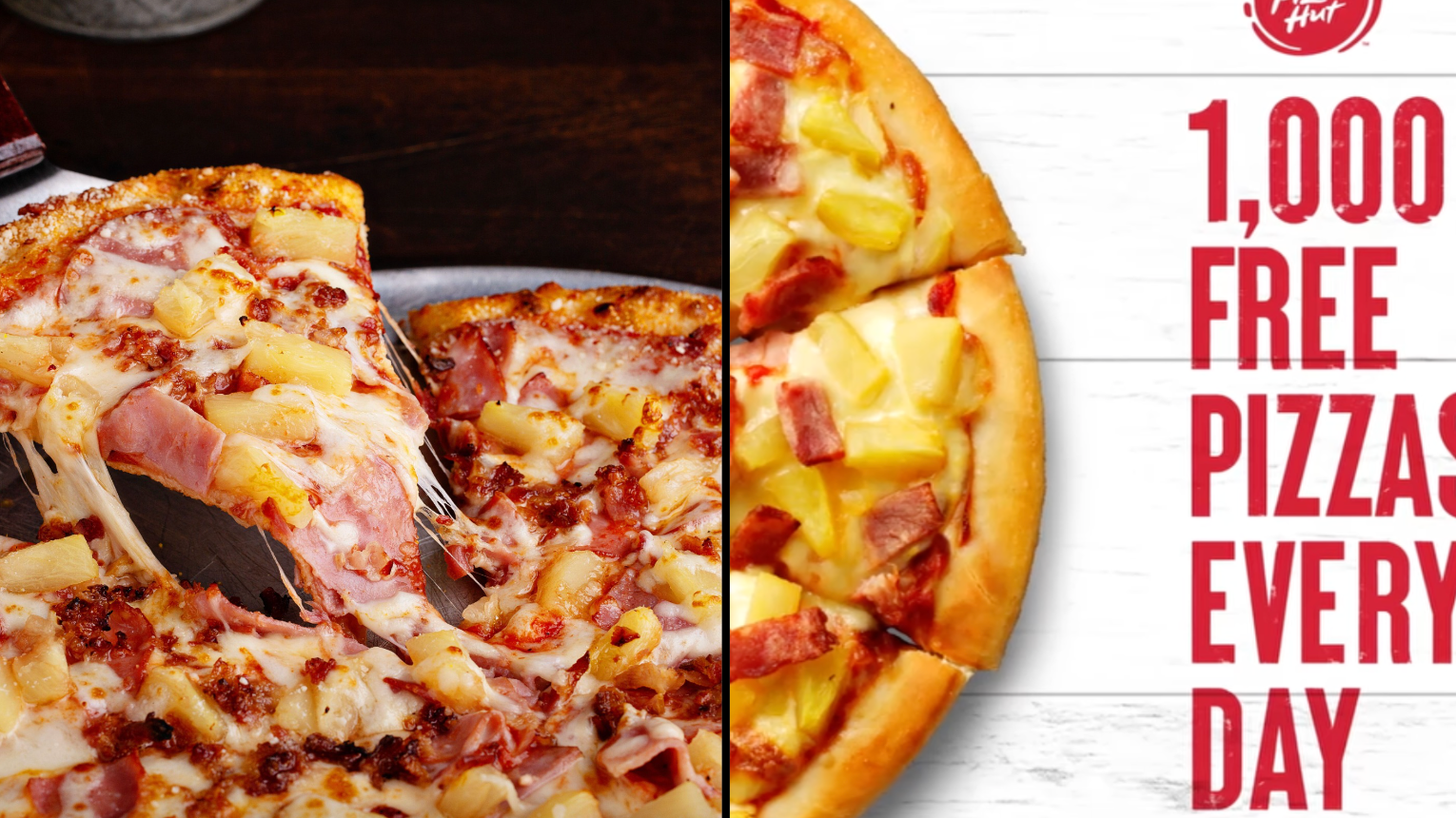 Pizza Hut Is Giving Away 1k Of Hawaiian Pizza This Month - Vimarsana News