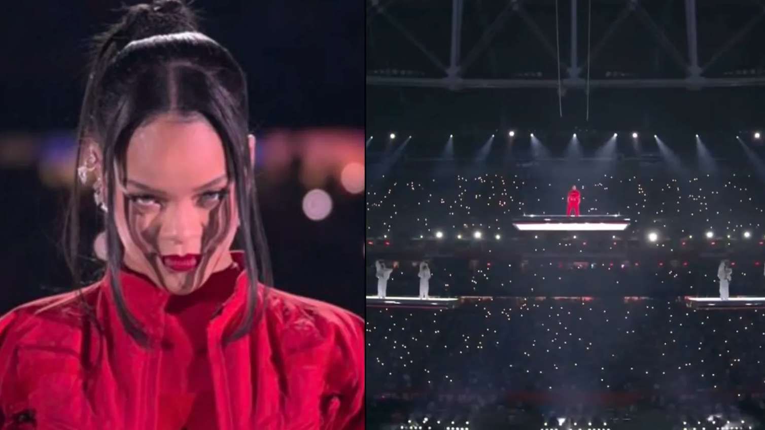 Rihanna pulls off incredible Super Bowl halftime performance on