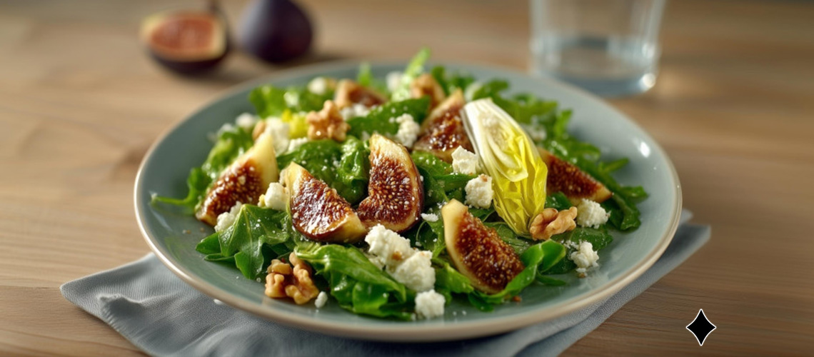 Ein gesundes Rezept: Chicorée Salat mit karamellisierten Feigen