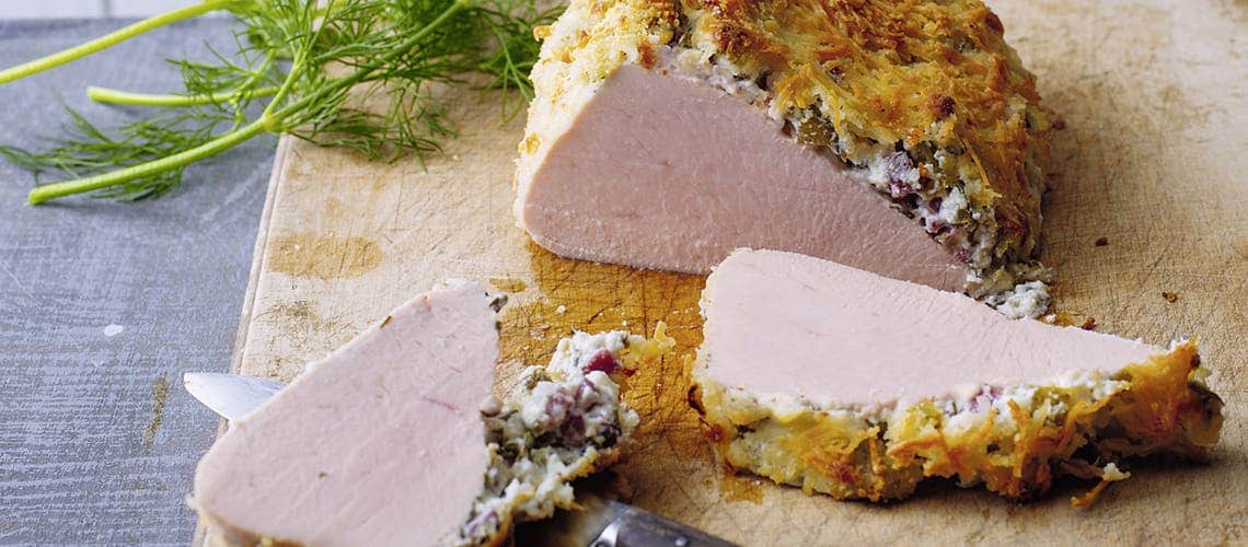 Enzündungshemmendes Rezept bei Schuppenflechte: Putenbrust mit Pecorinokruste Putenbrust mit Pecorinokruste