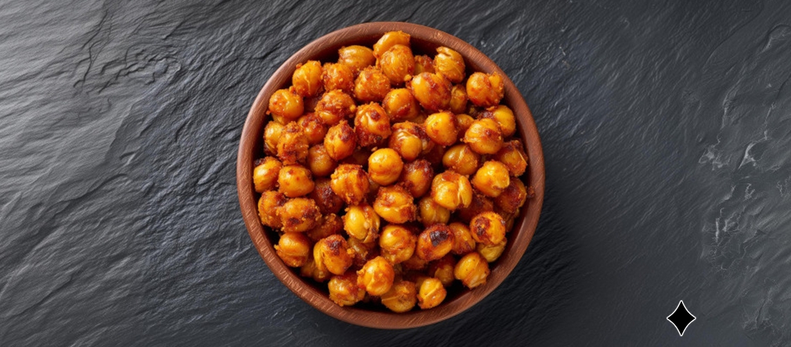 Geröstete Kichererbsen mit exotischen Gewürzen