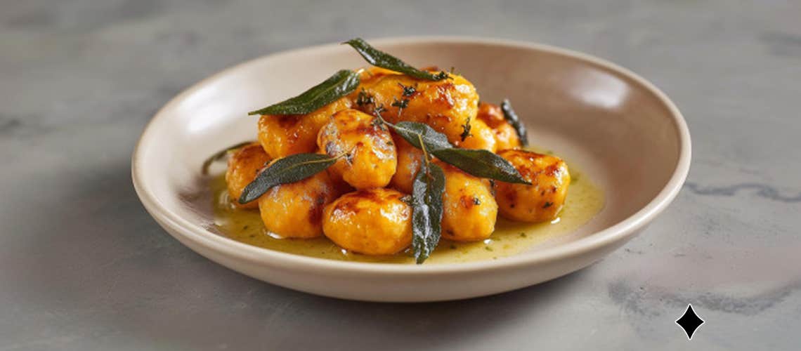 060_Suesskartoffel-Nocken_mit_Salbei-Butter Süßkartoffel-Nocken mit Salbei-Butter