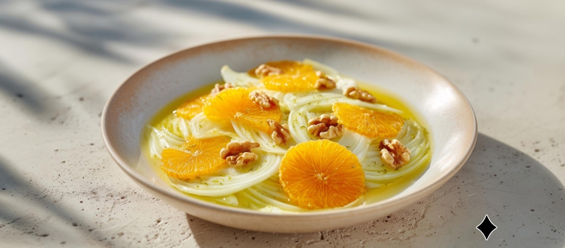 Fenchel-Orangen-Salat mit Walnüssen
