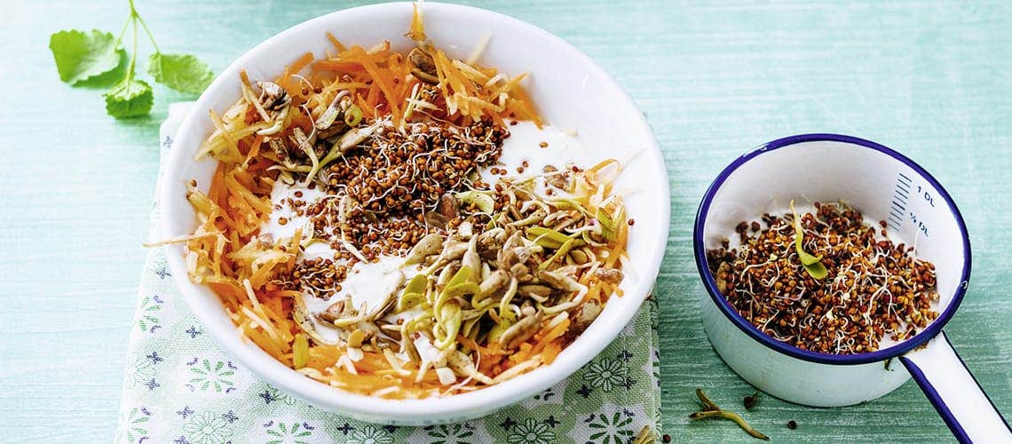 Entzündungshemmendes Rezept bei Schuppenflechte: Sprossenmüsli Sprossenmüsli