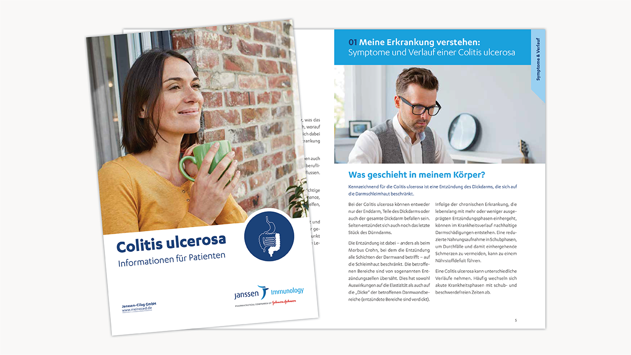 Informationsmaterial: Broschüre Colitis Ulcerosa #JWM