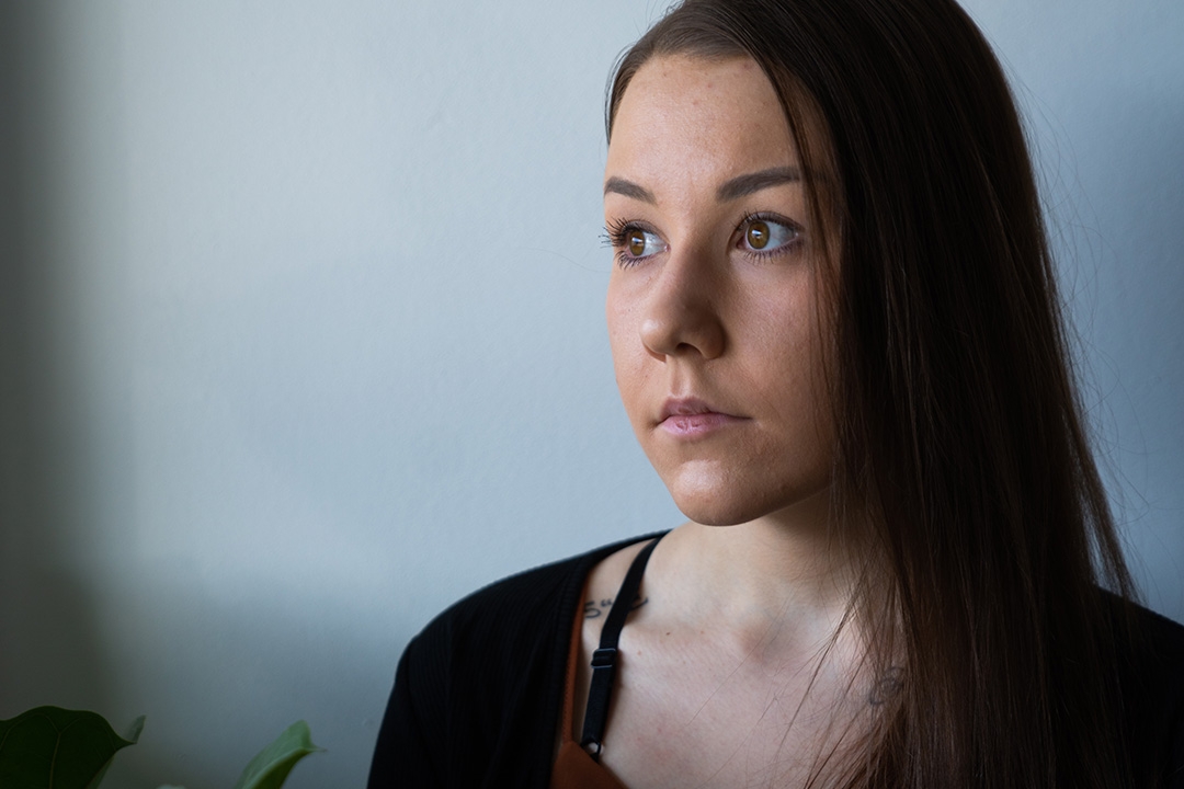 Julia vor der Kamera