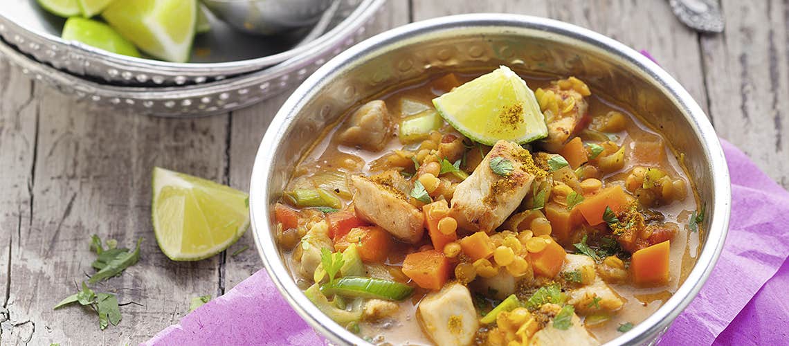 Gesunde Ernährung und Rezepte bei Schuppenflechte (Psoriasis) - Indische Linsensuppe Indische Linsensuppe