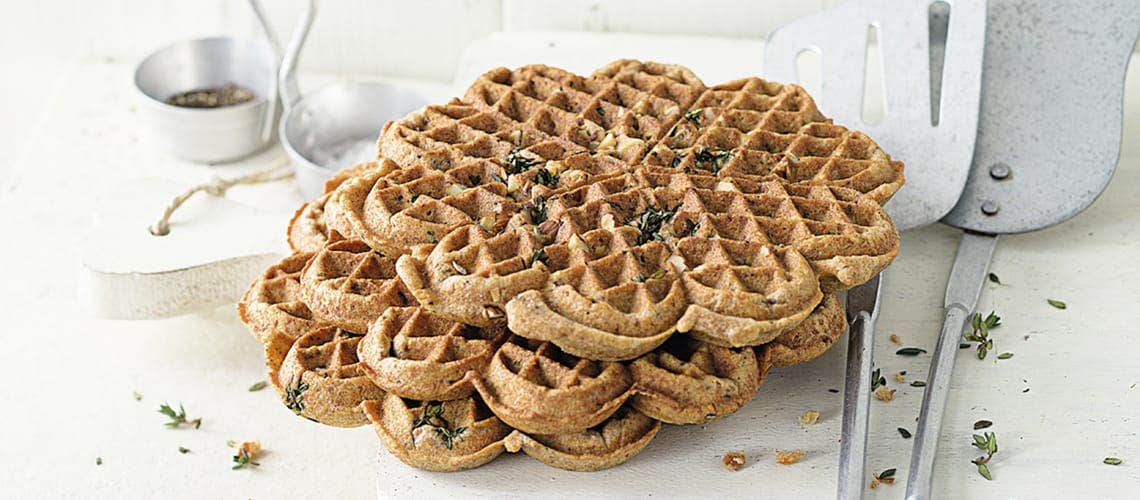 Entzündungshemmendes Rezept bei Schuppenflechte: Steinpilzwaffeln Steinpilzwaffeln